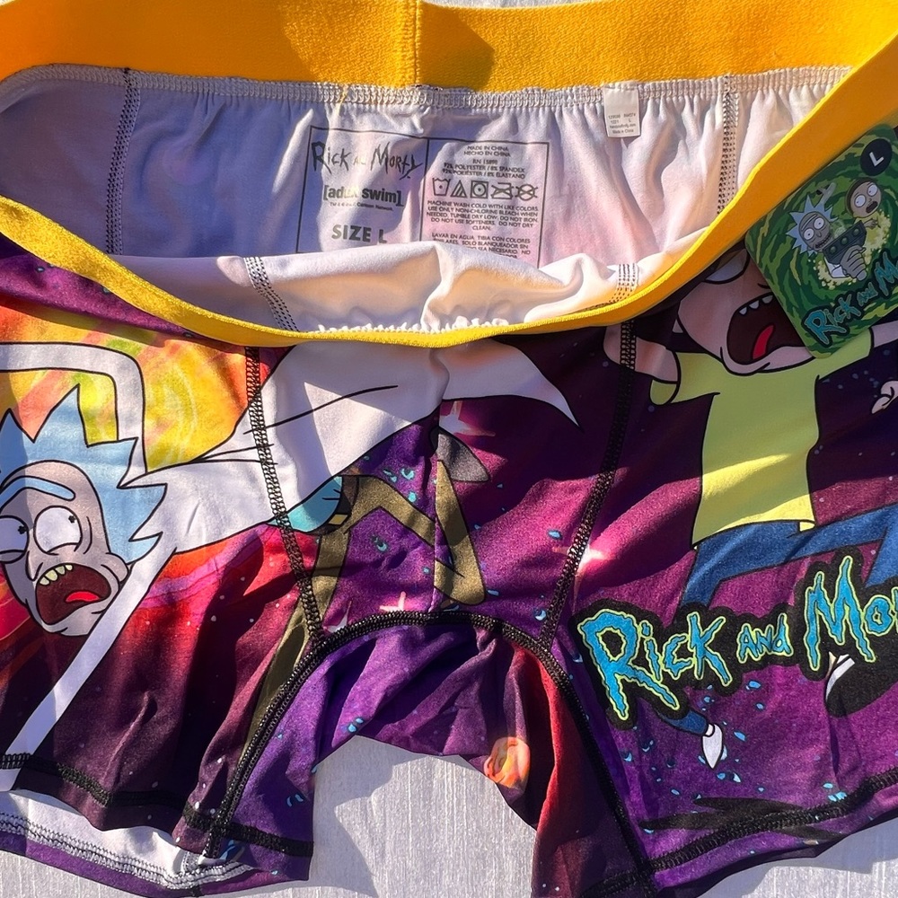 NWT CARTOON NETWORK ADULT SWIM RICK & MORTY BOXER BRIEFS - Picture 6 of 7